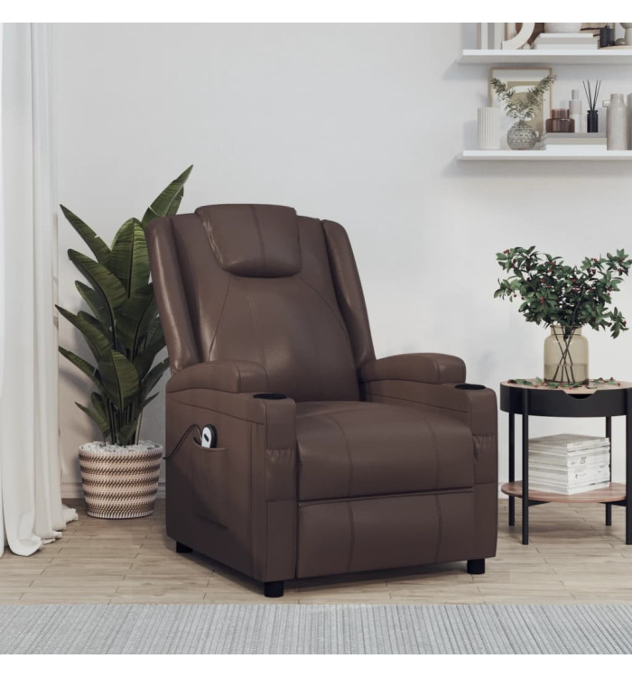 Fauteuil Marron Similicuir | Mobilier & Déco