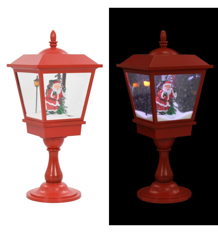 Lampe de piédestal de Noël avec Père Noël 64 cm LED | Mobilier & Déco