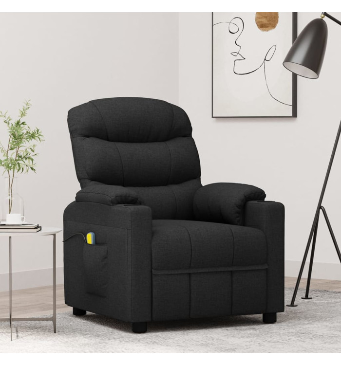 Fauteuil de massage Noir Tissu | Mobilier & Déco