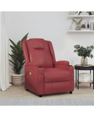 Fauteuil de massage Rouge bordeaux Similicuir | Mobilier & Déco