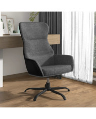 Chaise de relaxation Gris clair Tissu | Mobilier & Déco
