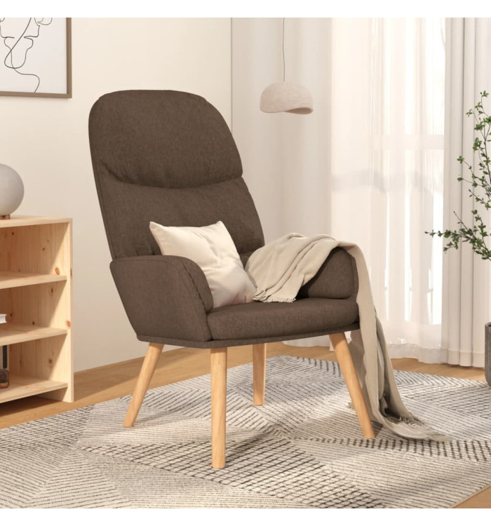 Chaise de relaxation Taupe Tissu | Mobilier & Déco