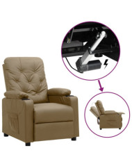 Fauteuil Cappuccino Similicuir | Mobilier & Déco