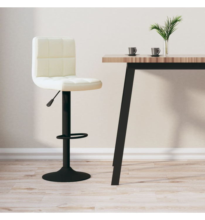 Tabouret de bar Crème Velours | Mobilier & Déco