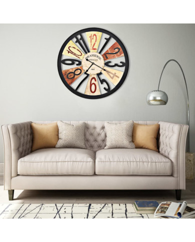 Horloge murale Métal 60 cm Multicolore | Mobilier & Déco