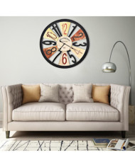 Horloge murale Métal 60 cm Multicolore | Mobilier & Déco