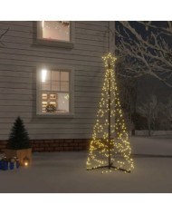 Arbre de Noël cône Blanc chaud 200 LED 70x180 cm | Mobilier & Déco