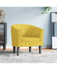 Fauteuil jaune velours | Mobilier & Déco