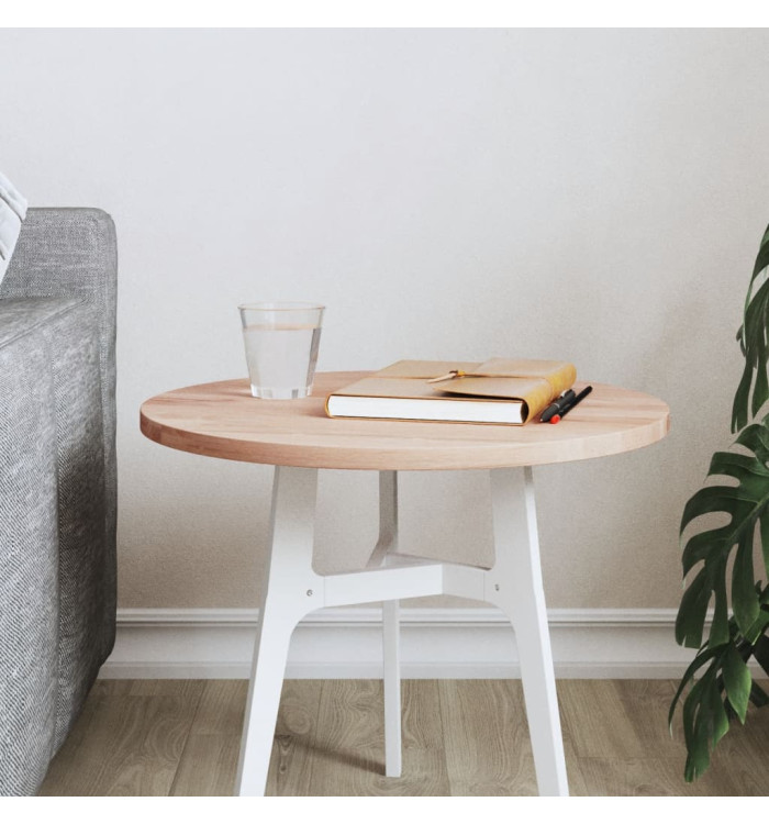 Dessus de table Ø40x1,5 cm rond bois massif de hêtre | Mobilier & Déco