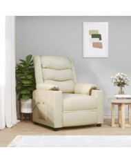 Fauteuil de massage Crème Similicuir | Mobilier & Déco