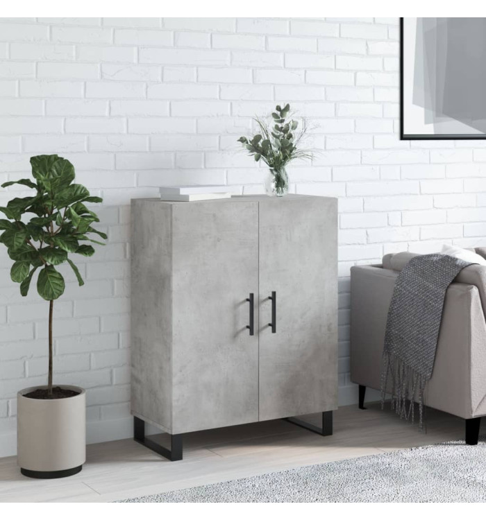 Buffet gris béton 69,5x34x90 cm bois d'ingénierie | Mobilier & Déco