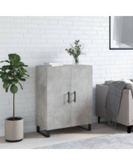Buffet gris béton 69,5x34x90 cm bois d'ingénierie | Mobilier & Déco