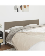 Têtes de lit 2 pcs Taupe 90x5x78/88 cm Tissu | Mobilier & Déco