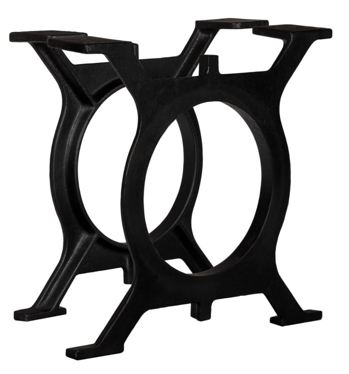 Pied de table basse 2 pcs Cadre en O Fonte | Mobilier & Déco