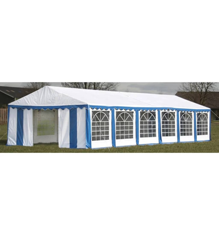 Dessus de tente de réception avec panneaux 12x6 m Bleu et blanc | Mobilier & Déco