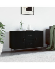 Buffet noir 100x36x60 cm bois d'ingénierie | Mobilier & Déco
