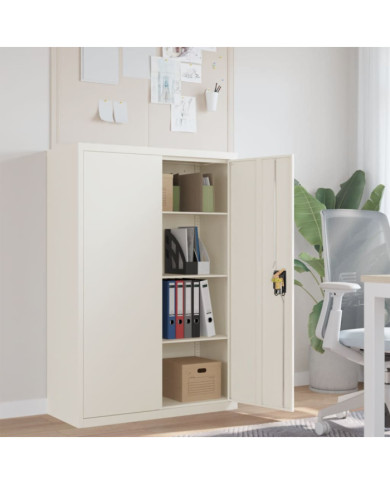 Classeur blanc 90x40x140 cm acier | Mobilier & Déco