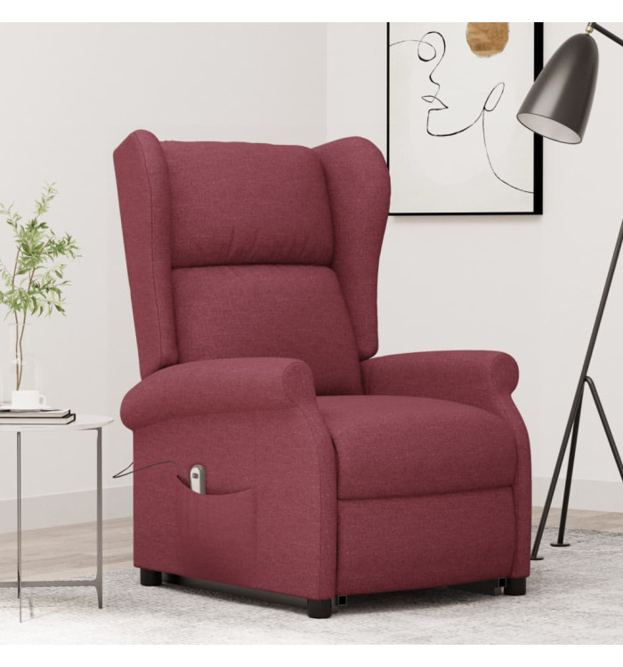 Fauteuil Rouge bordeaux Tissu | Mobilier & Déco