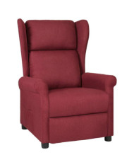 Fauteuil inclinable Rouge bordeaux Tissu | Mobilier & Déco
