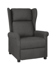 Fauteuil inclinable Gris foncé Tissu | Mobilier & Déco