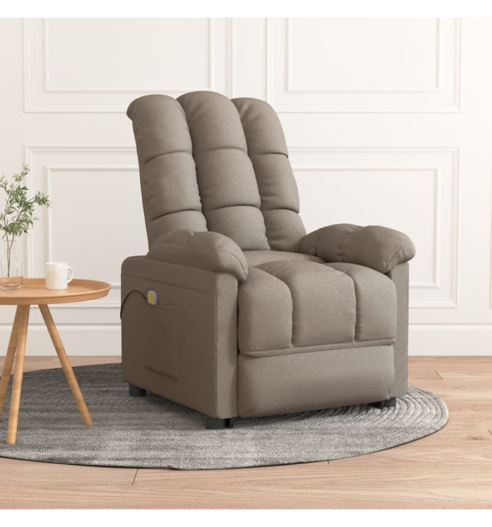 Fauteuil de massage Taupe Tissu | Mobilier & Déco