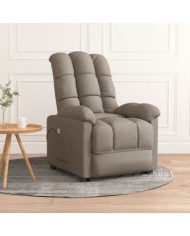 Fauteuil de massage Taupe Tissu | Mobilier & Déco