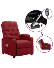 Fauteuil électrique de massage Bordeaux Tissu | Mobilier & Déco