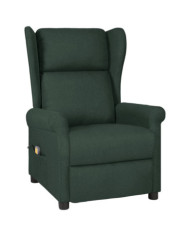 Fauteuil de massage Vert foncé Tissu | Mobilier & Déco