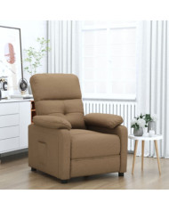 Fauteuil inclinable Marron Tissu | Mobilier & Déco