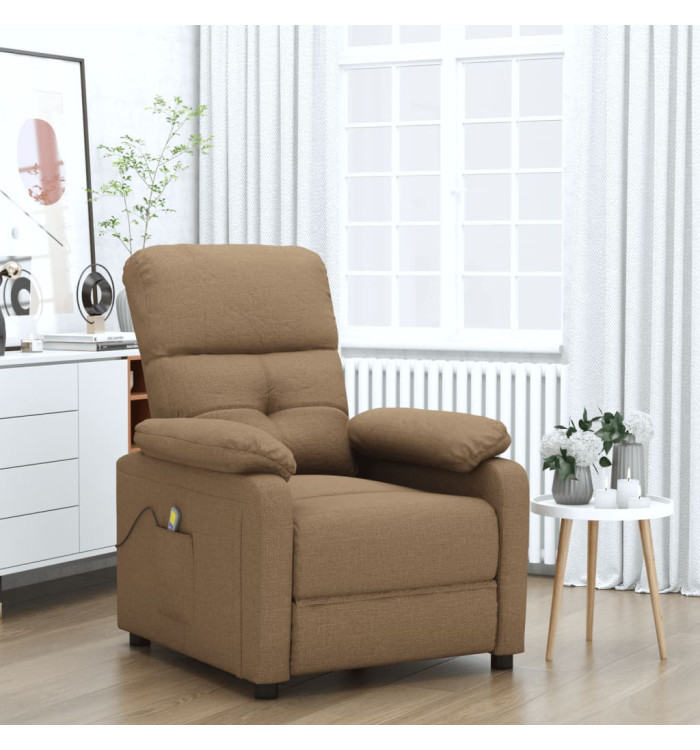 Fauteuil de massage Marron Tissu | Mobilier & Déco