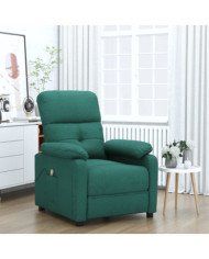 Fauteuil de massage Vert foncé Tissu | Mobilier & Déco