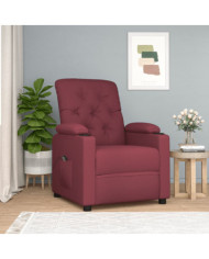 Fauteuil inclinable électrique Rouge bordeaux Tissu | Mobilier & Déco
