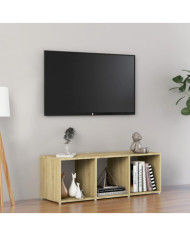Meuble TV chêne sonoma 107x35x37 cm bois d’ingénierie | Mobilier & Déco