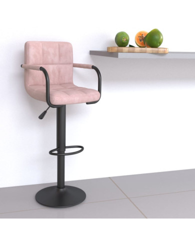 Tabouret de bar Rose Velours | Mobilier & Déco