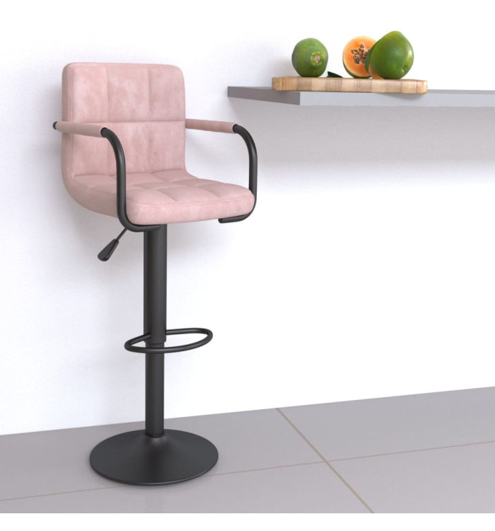 Tabouret de bar Rose Velours | Mobilier & Déco