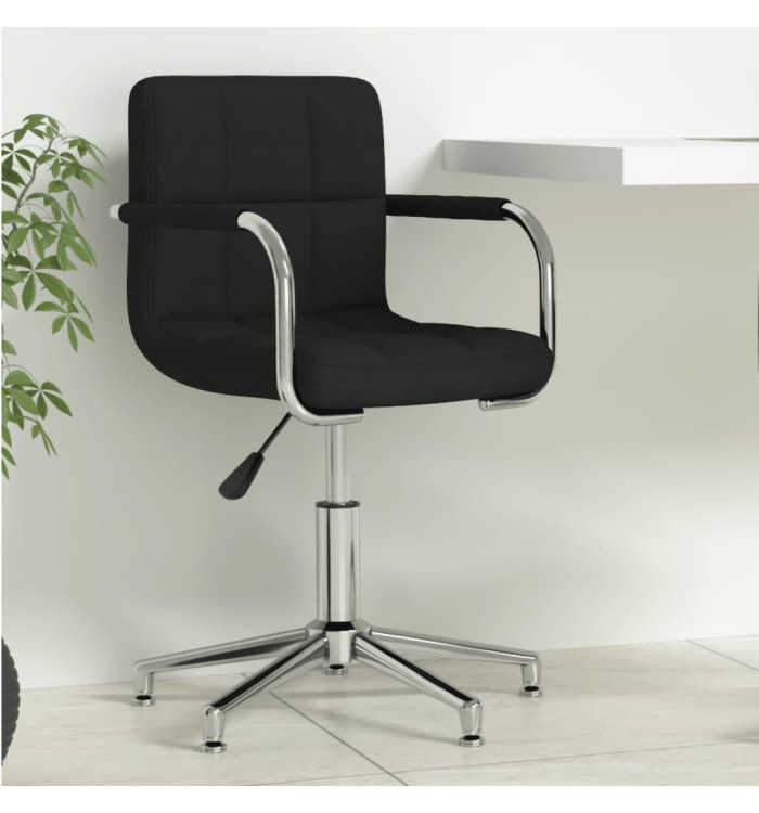 Chaise pivotante de bureau Noir Tissu | Mobilier & Déco