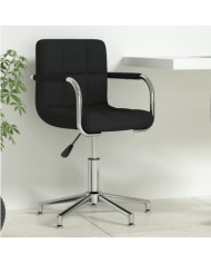 Chaise pivotante de bureau Noir Tissu | Mobilier & Déco