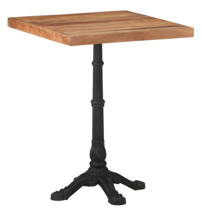 Table de bistro 60x60x76 cm Bois d'acacia massif | Mobilier & Déco