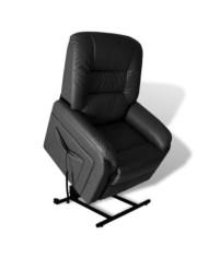 Fauteuil inclinable TV Noir Similicuir | Mobilier & Déco