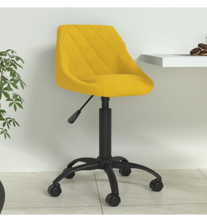 Chaise de salle à manger Jaune moutarde Velours | Mobilier & Déco