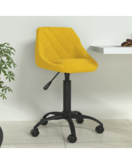 Chaise de salle à manger Jaune moutarde Velours | Mobilier & Déco