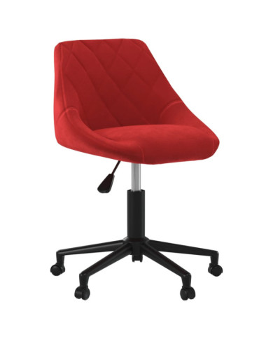 Chaise pivotante de salle à manger Rouge bordeaux Velours | Mobilier & Déco