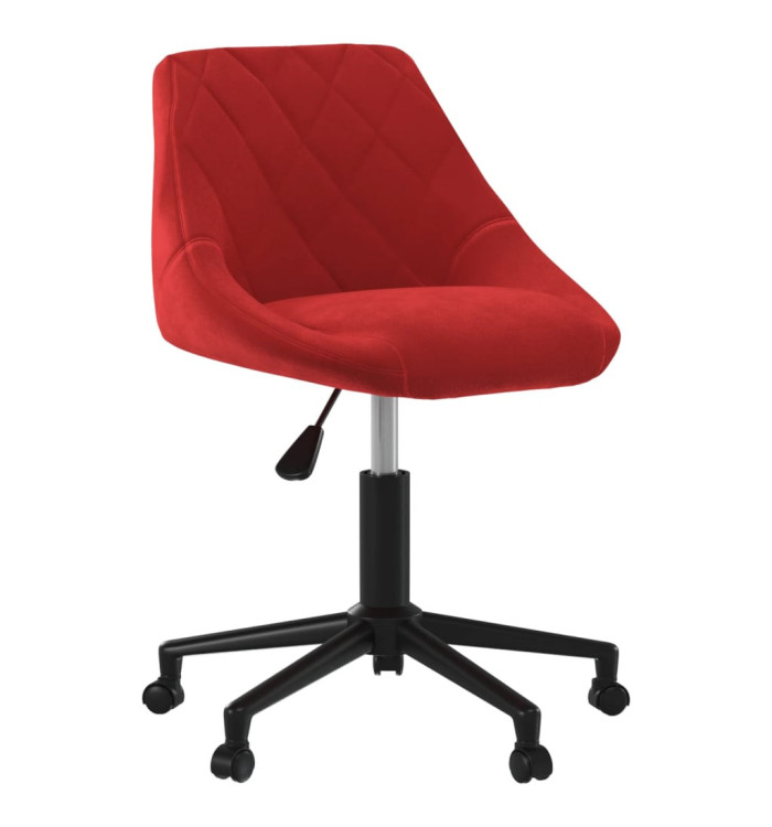 Chaise pivotante de salle à manger Rouge bordeaux Velours | Mobilier & Déco