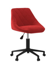 Chaise pivotante de salle à manger Rouge bordeaux Velours | Mobilier & Déco