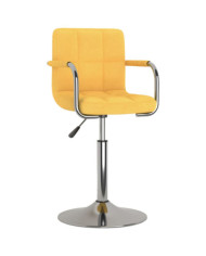 Chaise de salle à manger Jaune Tissu | Mobilier & Déco