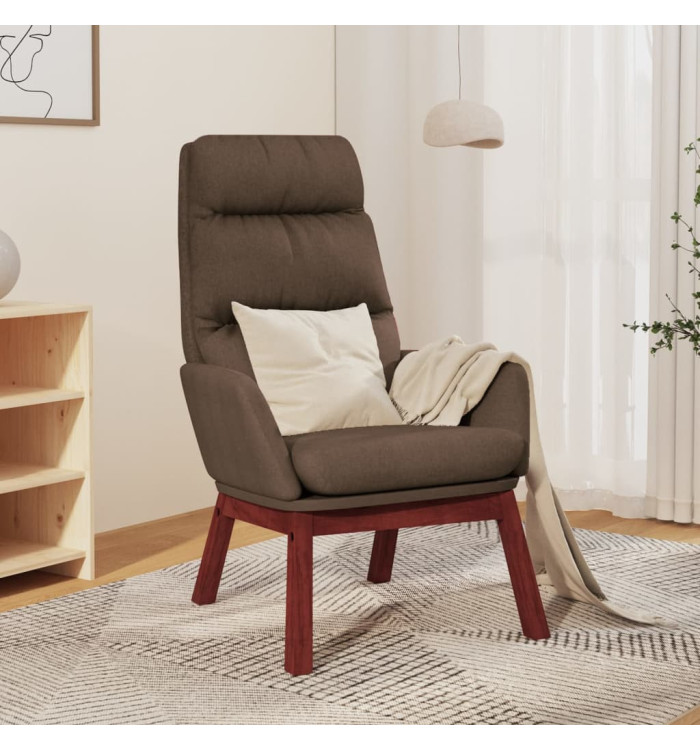 Chaise de relaxation Taupe Tissu | Mobilier & Déco