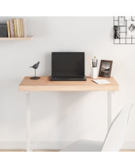 Dessus de table 100x50x4 cm rectangulaire bois massif de hêtre | Mobilier & Déco