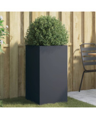 Jardinière anthracite 42x38x75 cm acier | Mobilier & Déco