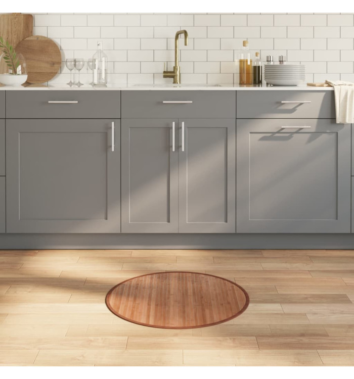 Tapis rond naturel 60 cm bambou | Mobilier & Déco