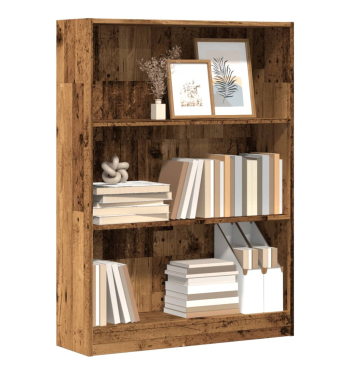 Bibliothèque vieux bois 80x24x109 cm bois d'ingénierie | Mobilier & Déco
